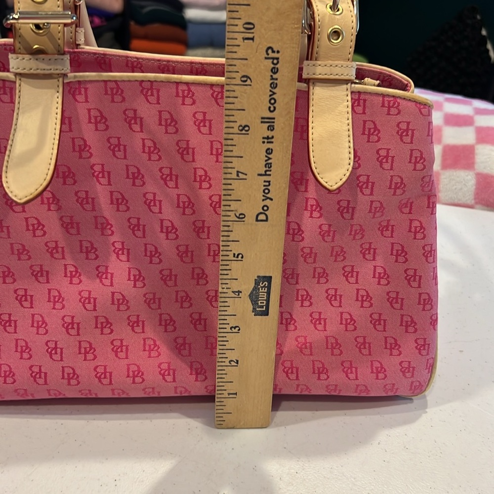 #15. Vintage Dooney & Bourke Pink and Tan bag - Picture 5 of 15